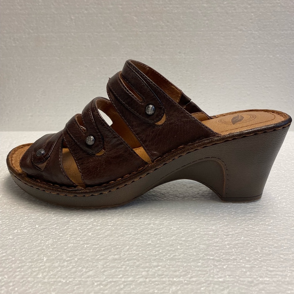 Nurture leather wedge sandals - Picture 6 of 11